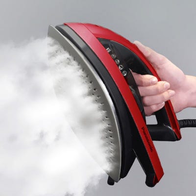 樂聲 Panasonic NI-W410TS‧鈦塗層底板蒸氣熨斗‧2200瓦‧香港行貨,原廠1年保養‧