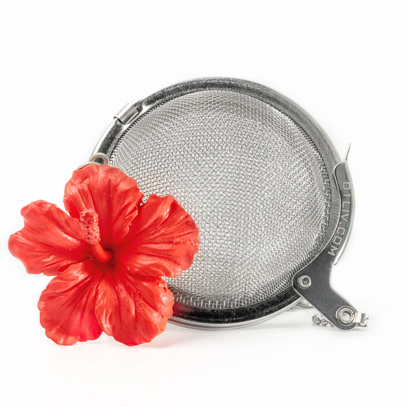 01LIV 奇趣茶球 - 精致吊饰系列 - 大红花（红）