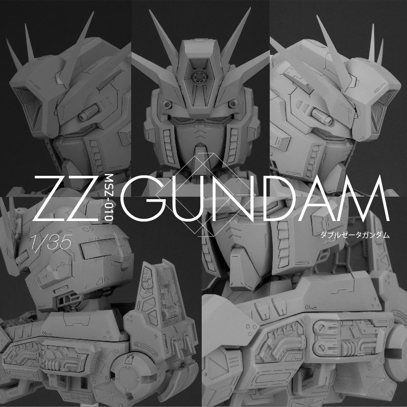 Artisan Club 1/35 Double Zeta Gundam Head Bust Full Res