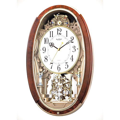 RHYTHM 麗聲 4MJ895WU23 魔術動感鐘