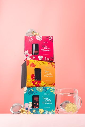 雙層防熱玻璃杯 + 奇趣茶球精致吊饰套裝 -  Lifestyle (Gold)