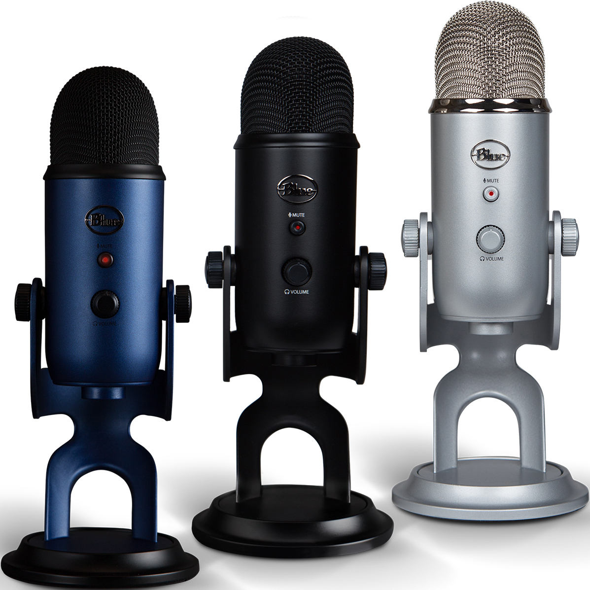 雪怪 Blue Yeti 電容麥克風 USB 適用於錄製與直播的專業多模式 YETI