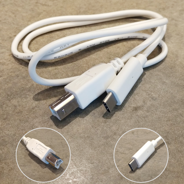 電鋼琴 / 電子琴 OTG傳輸線 Type-B 方頭USB 轉接線 Type-C / Micro