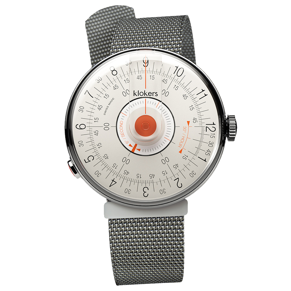 KLOK-08-D2 橘軸+米蘭錶帶