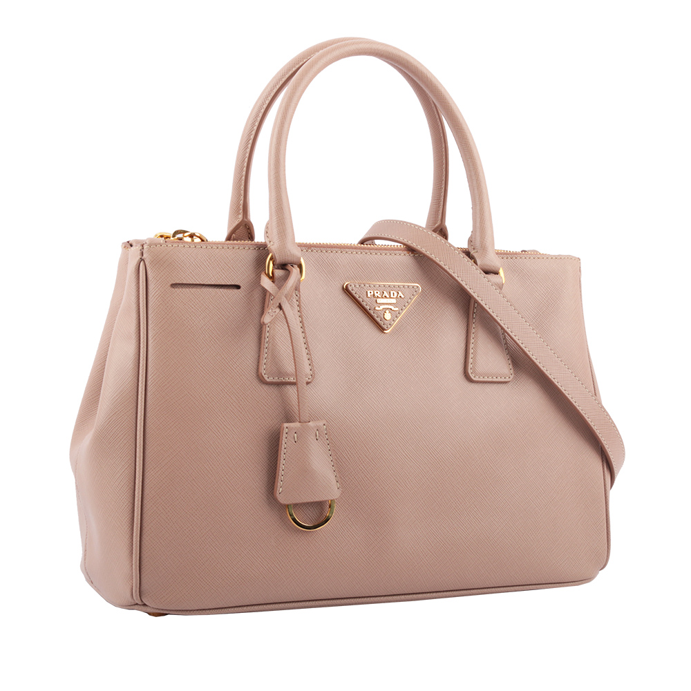 【Prada】防刮牛皮雙拉鍊殺手包(小款)