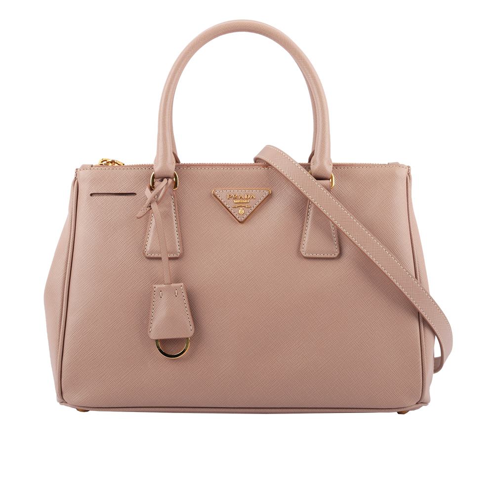 【Prada】防刮牛皮雙拉鍊殺手包(小款)