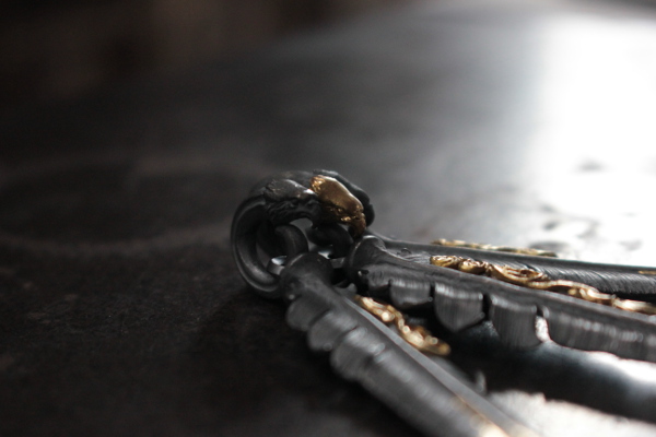 SE-436鷹羽+K18頭/K18金箔/K18金點