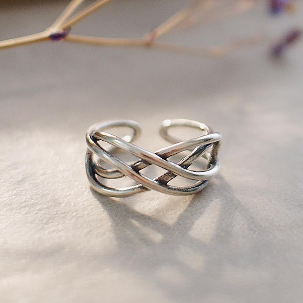 優雅旋律純銀戒指/SR942