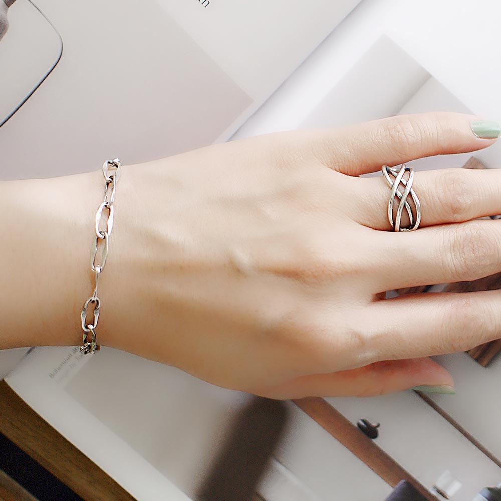 優雅旋律純銀戒指/SR942