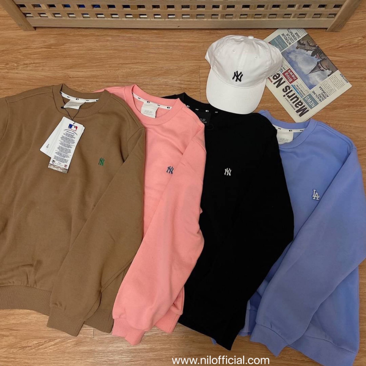 MLB KOREA 洋基 刺繡 NY LA 衛衣 大學T
