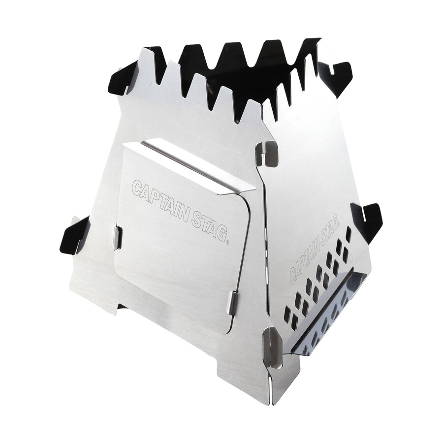Captain Stag 不銹鋼三角露營小型焚火台 UG-0046