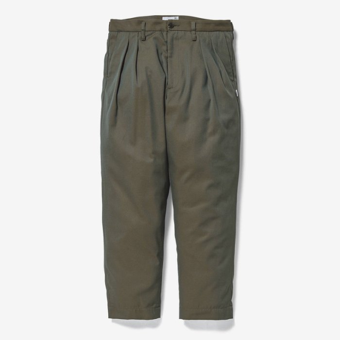 2020AW WTAPS TUCK TROUSERS RAPO TWILL 雙打折 錐形褲 長褲 緞面 現貨