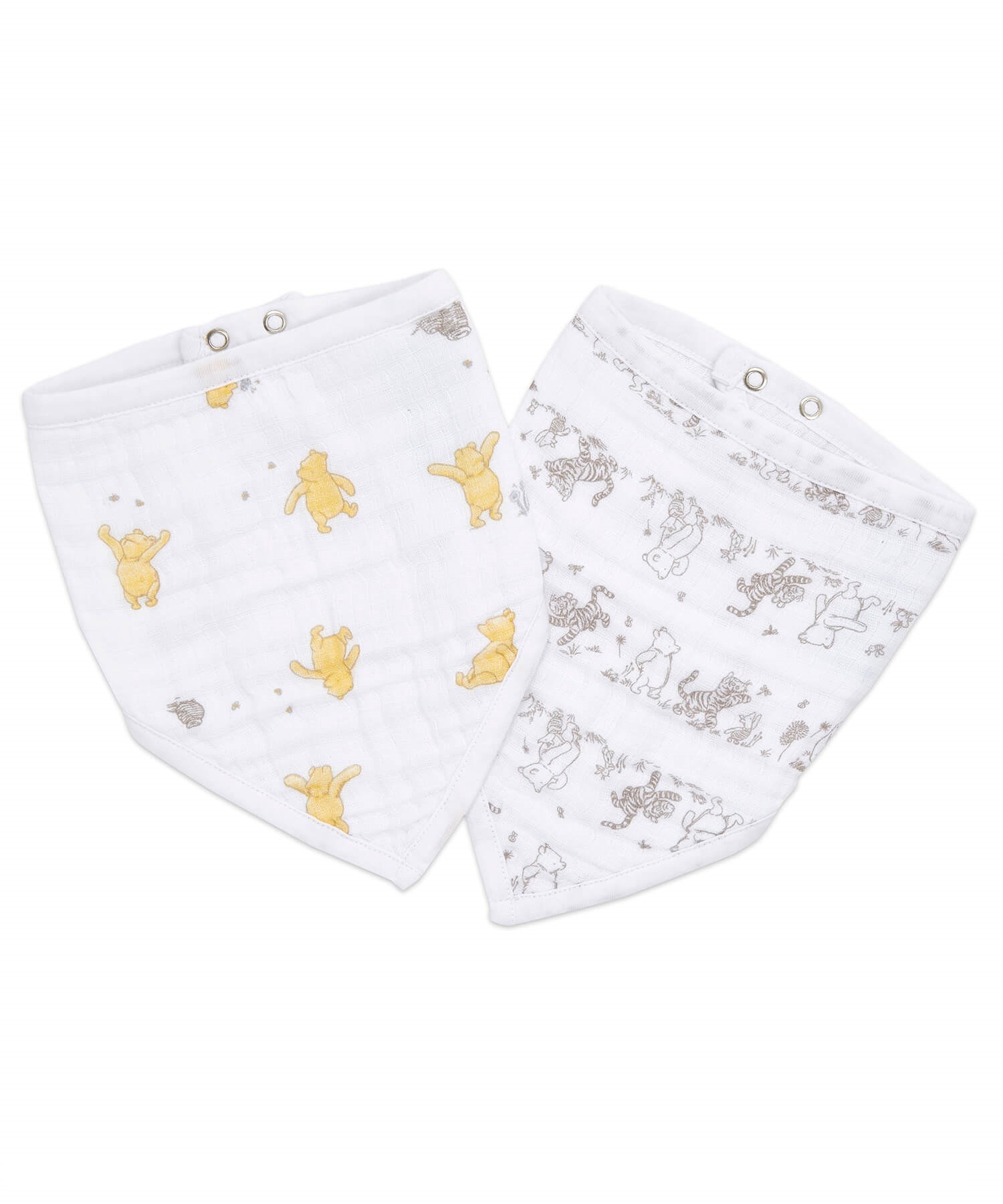 迪士尼經典棉紗三角圍兜(2入)-夢想維尼