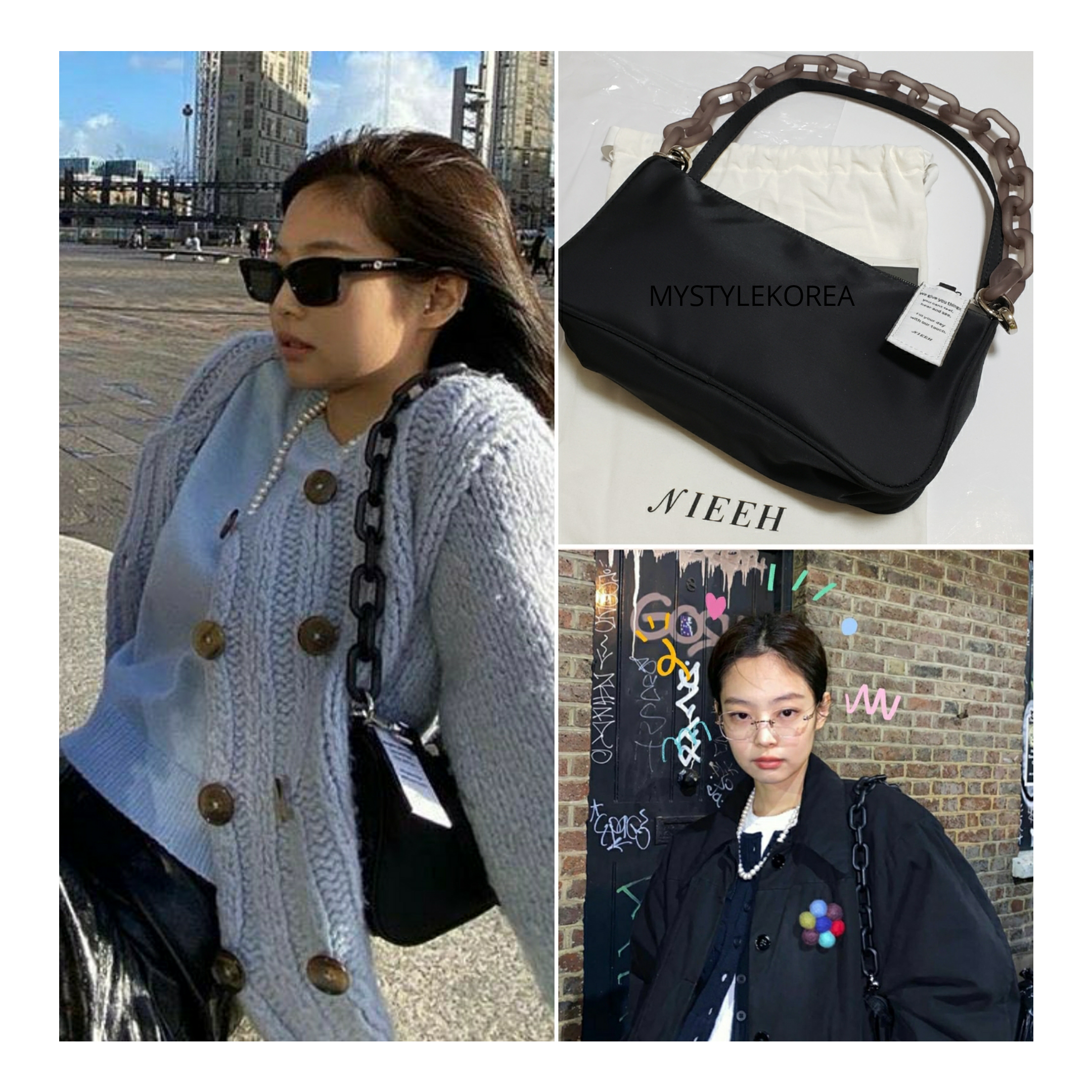 blackpinkのJennie 着用] margiela bag-