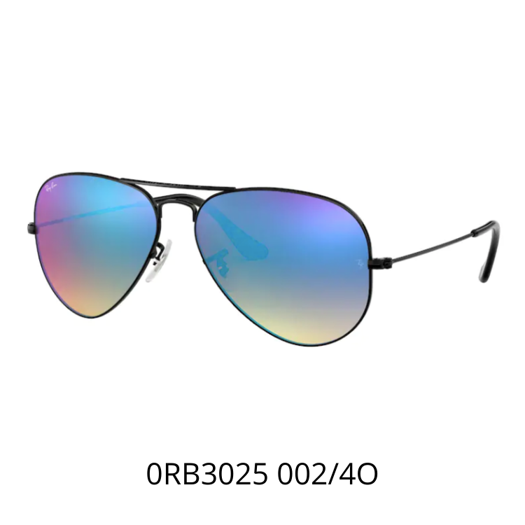AVIATOR LARGE METAL SHINY BLACK RB3025 002/4O 太陽眼鏡