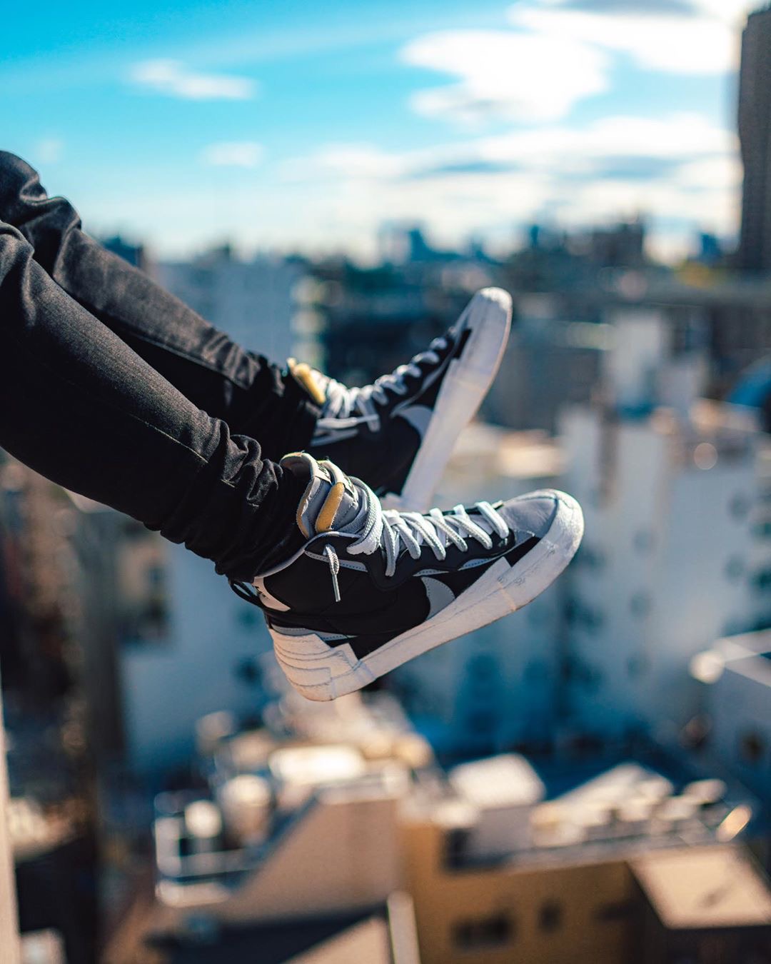 【APAIR】出清 SACAI X NIKE BLAZER MID black grey BV0072-002 黑白 解構