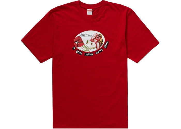 [現貨]  Supreme It Gets Better Every Time Tee Red