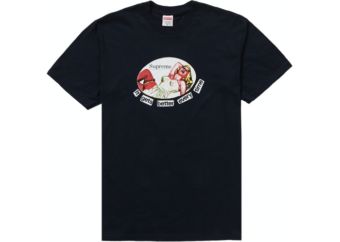 [現貨]  Supreme It Gets Better Every Time Tee Navy