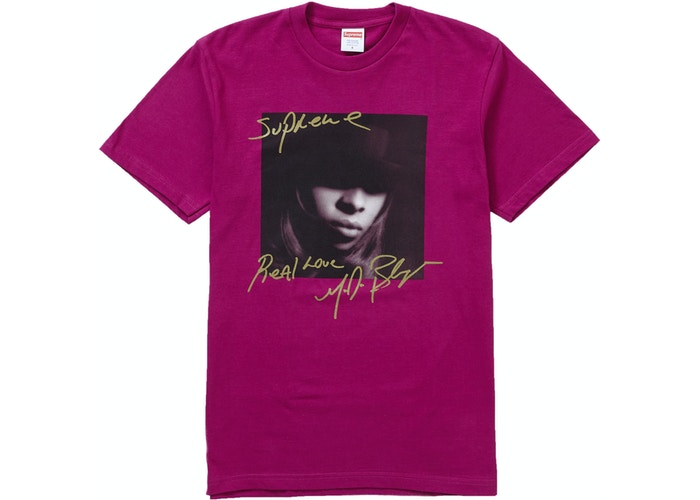 [現貨]  Supreme Mary J. Blige Tee Magenta