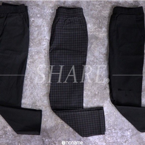 💥出清特價💥 SHARE 正韓 韓國 九分 素面褲 格紋 破壞 長褲 (男款)