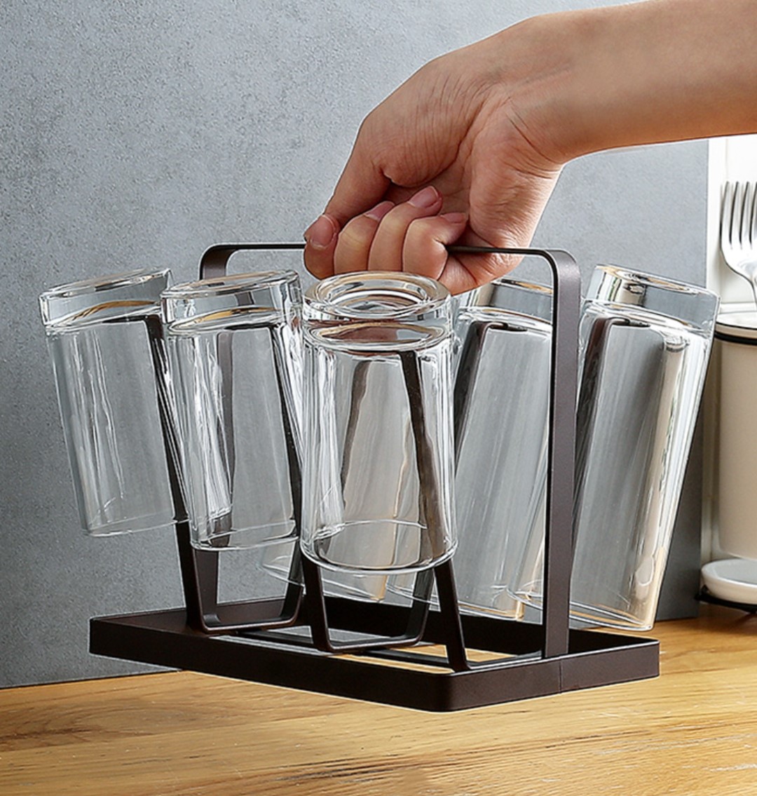 工業風金屬瀝水杯架