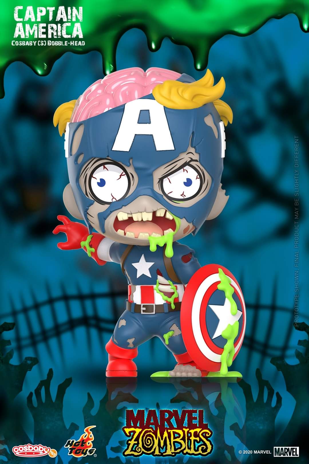 Hot Toys Marvel Zombies Captain America Cosbaby COSB818