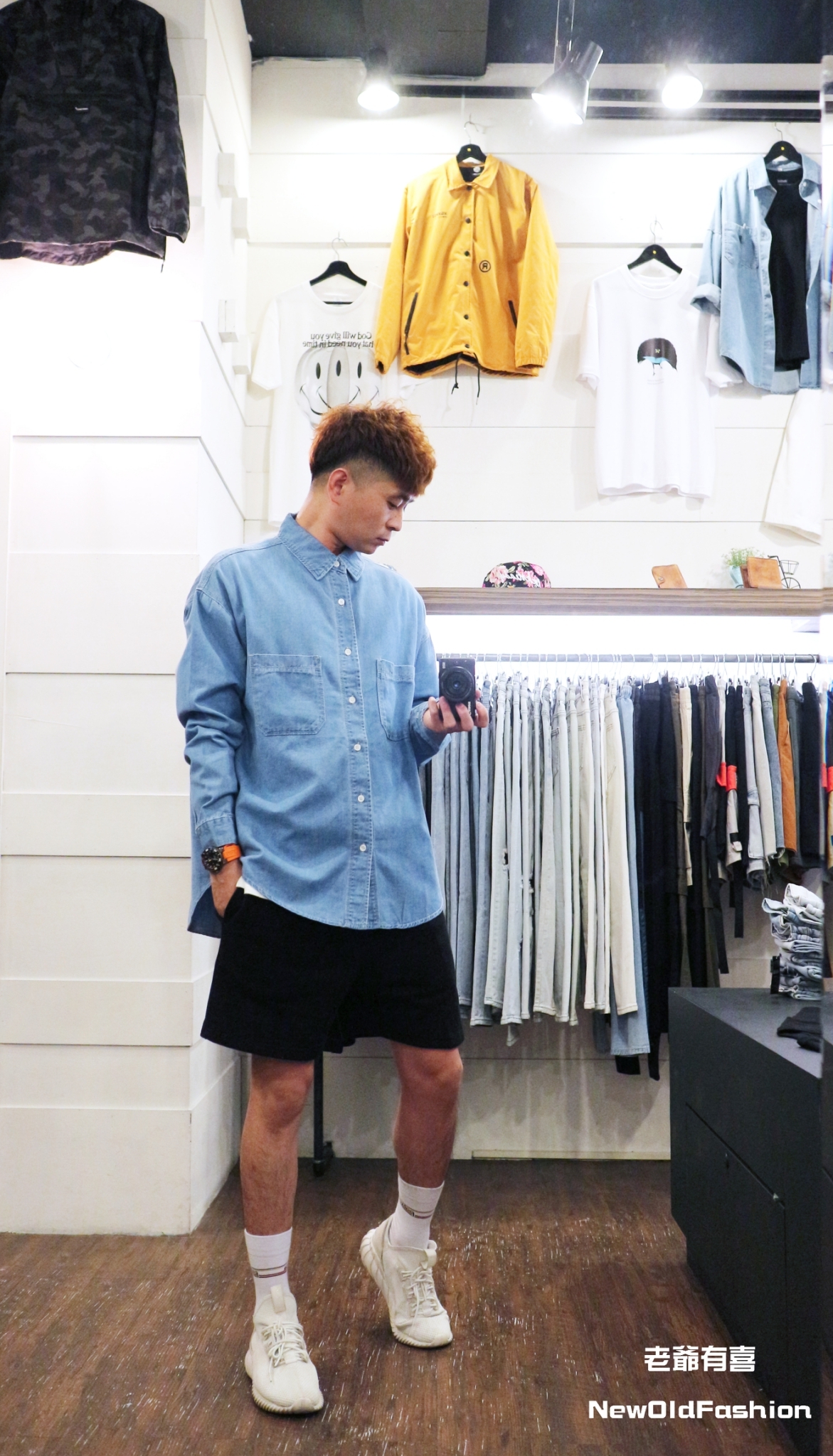 『新品上市』重磅車線雙口袋牛仔襯衫(NOF200920643)