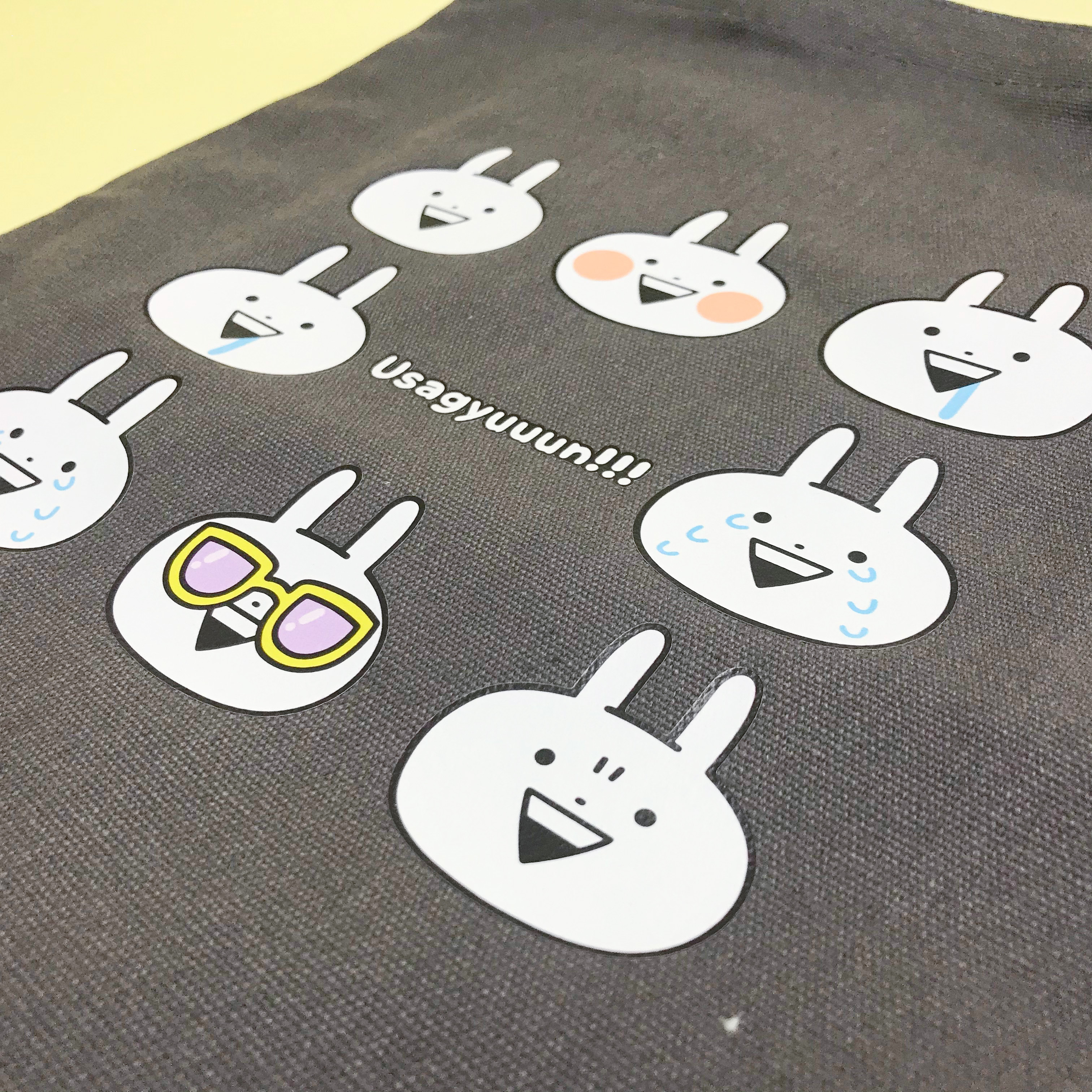 Usagyuuun-彩色小帆布包-表情款