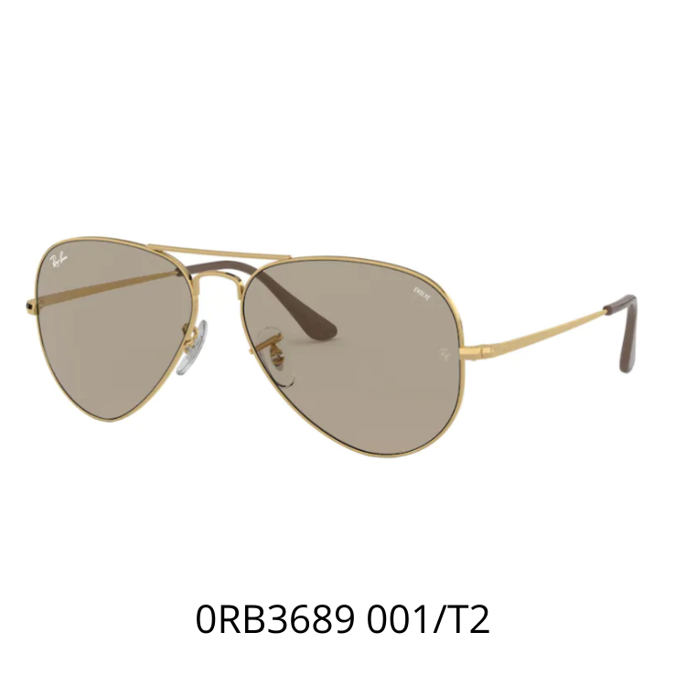 AVIATOR METAL II GOLD RB3689 001/T2 Evolve光致變色太陽眼鏡