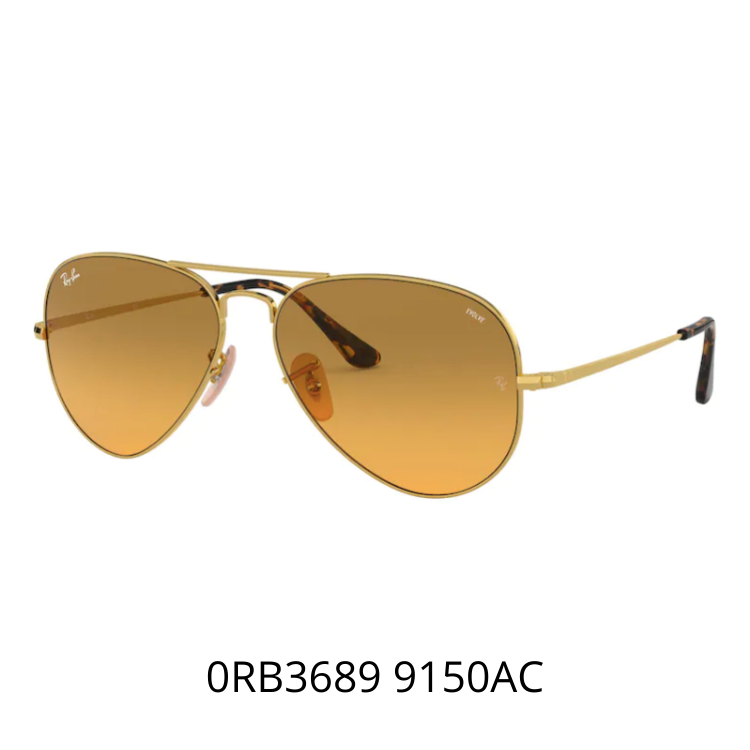 AVIATOR METAL II GOLD RB3689 9150AC太陽眼鏡