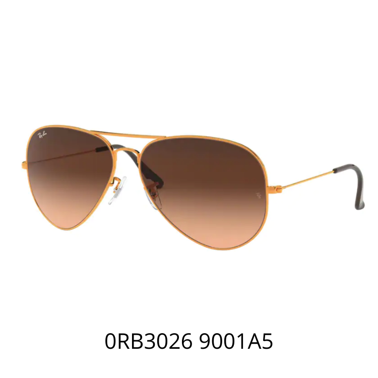AVIATOR LARGE METAL SHINY LIGHT BRONZE RB3025 9001A5太陽眼鏡