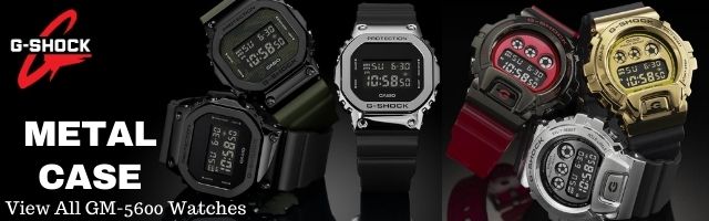 Casio G-Shock Metal Case Square Face Digital Men Watch GM-5600 GM-6900