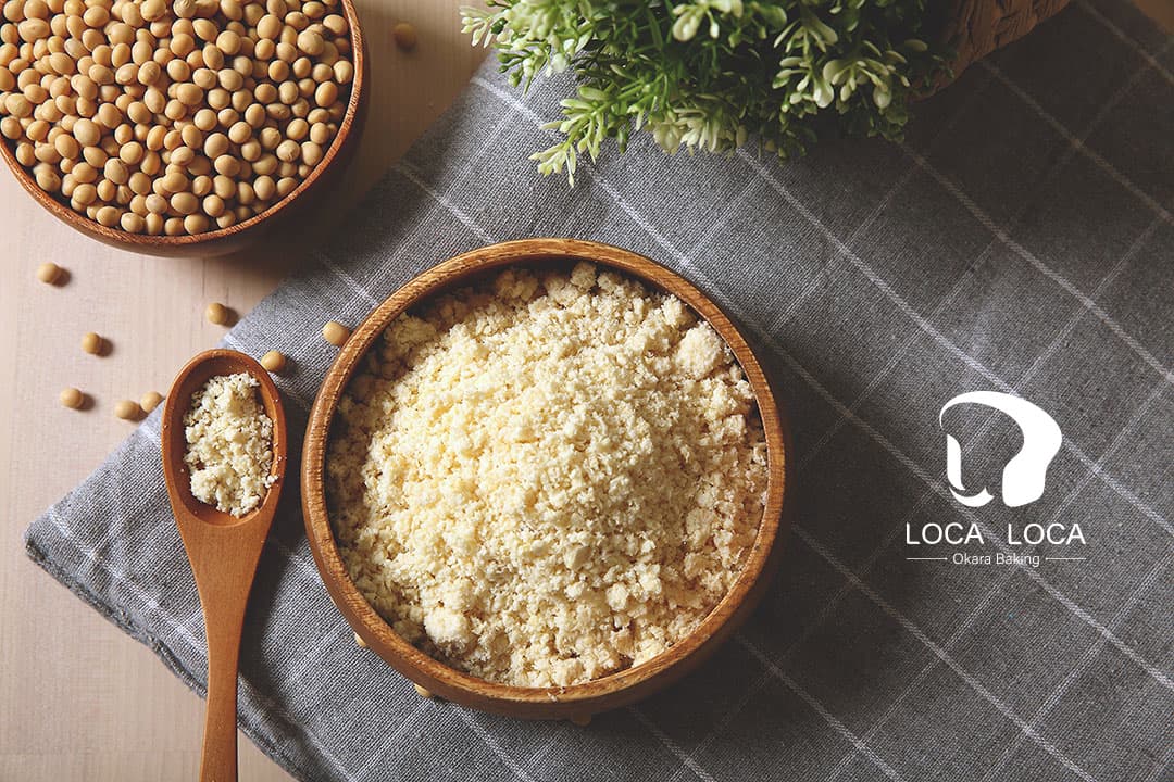 localoca 減醣減卡豆渣輕烘焙，減醣吐司、麵包、貝果，嚴選加拿大非基因改造​新鮮黃豆製成豆渣。