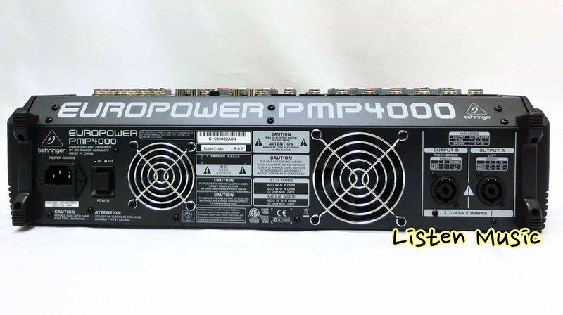 Behringer BEHRINGER EUROPOWER PMP4000 16軌 單邊600瓦 主動式混音器 第 3 張圖片｜三峽麥克風