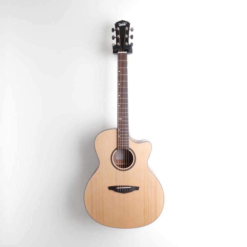 Veelah VGACSM 雲杉 桃花心木 合板 缺角 木吉他【附原廠琴袋】