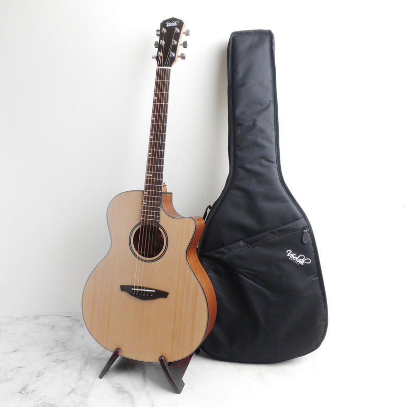 Veelah VGACSM 雲杉 桃花心木 合板 缺角 木吉他【附原廠琴袋】