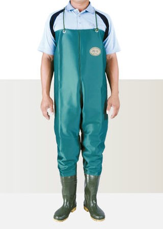 (特有生物) N-531-1 萬年牌 尼龍內裡雙色防水褲 (加插扣)含乳膠鞋墊