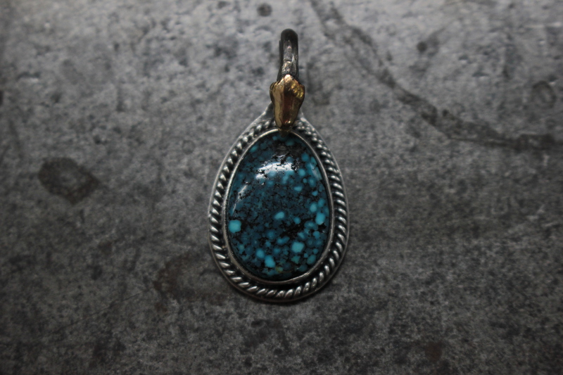 SE-795老蜘蛛網kingman/K18鷹頭松石吊墜