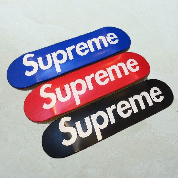 【車庫服飾】SUPREME OG LOGO DECKS SKATEBOARD 2007 三色一組 經典收藏滑板