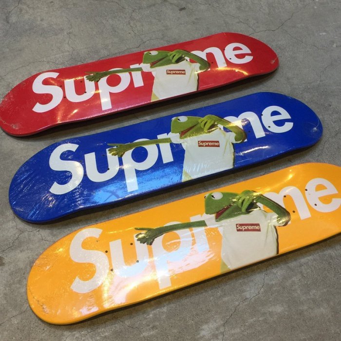 【車庫服飾】SUPREME KERMIT THE FROG DECK 2008 青蛙 三色一組 經典收藏滑板