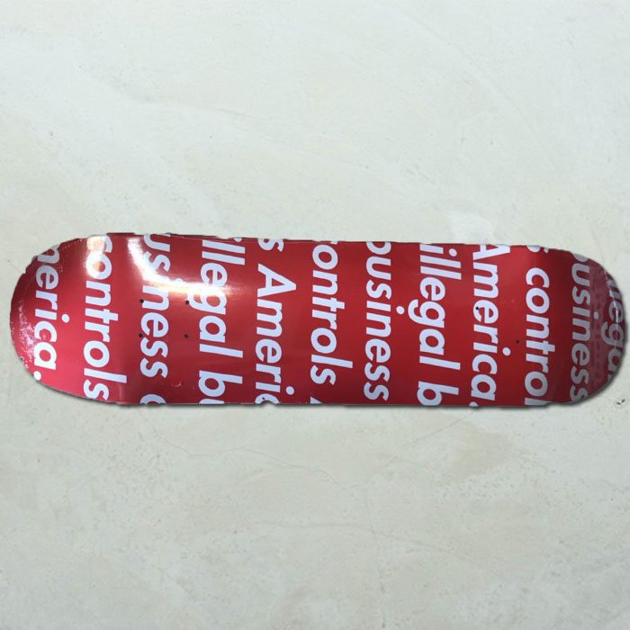 【車庫服飾】SUPREME LLLEGAL BUSINESS DECKS 2018 英文字 四色一組 經典收藏滑板