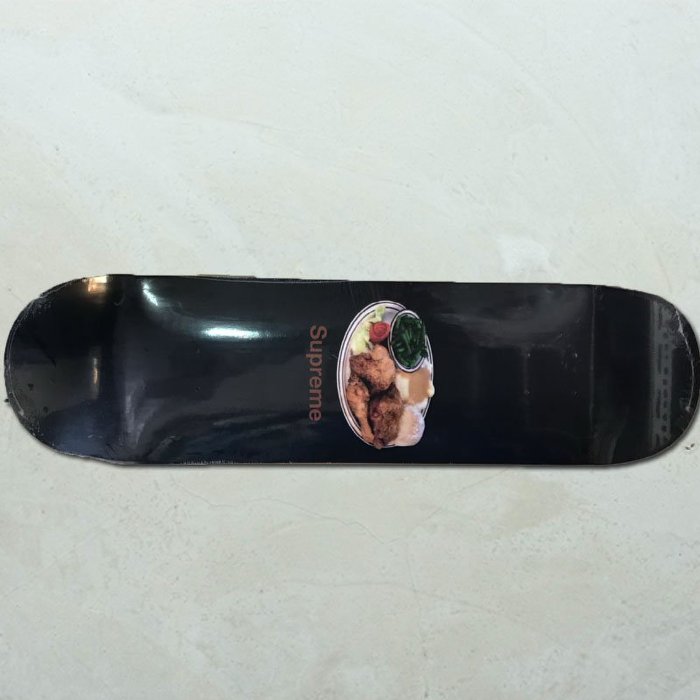 【車庫服飾】SUPREME CHICKEN DINNER DECKS 2018 雞腿飯 白色 黑色 一組 經典收藏滑板