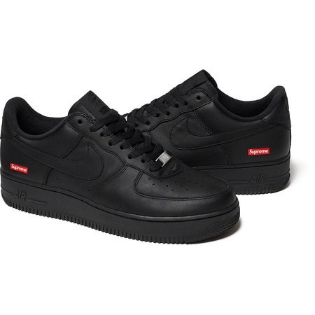 『代購+現貨商品』2025SS SUPREME NIKE AIR FORCE 1 LOW 黑色 BOX LOGO 可換鞋帶 現貨