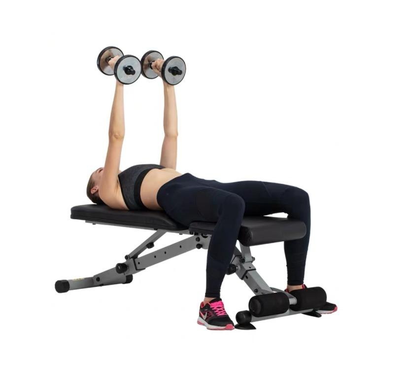 LEIKE 專業可折疊啞鈴凳 | 家用多功能健身 | 板仰臥起坐板 | 健腹肌 | 健身椅