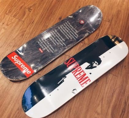 【車庫服飾】Supreme Scarface Skateboard 2017 疤面煞星 滑板 兩板合售 不拆售