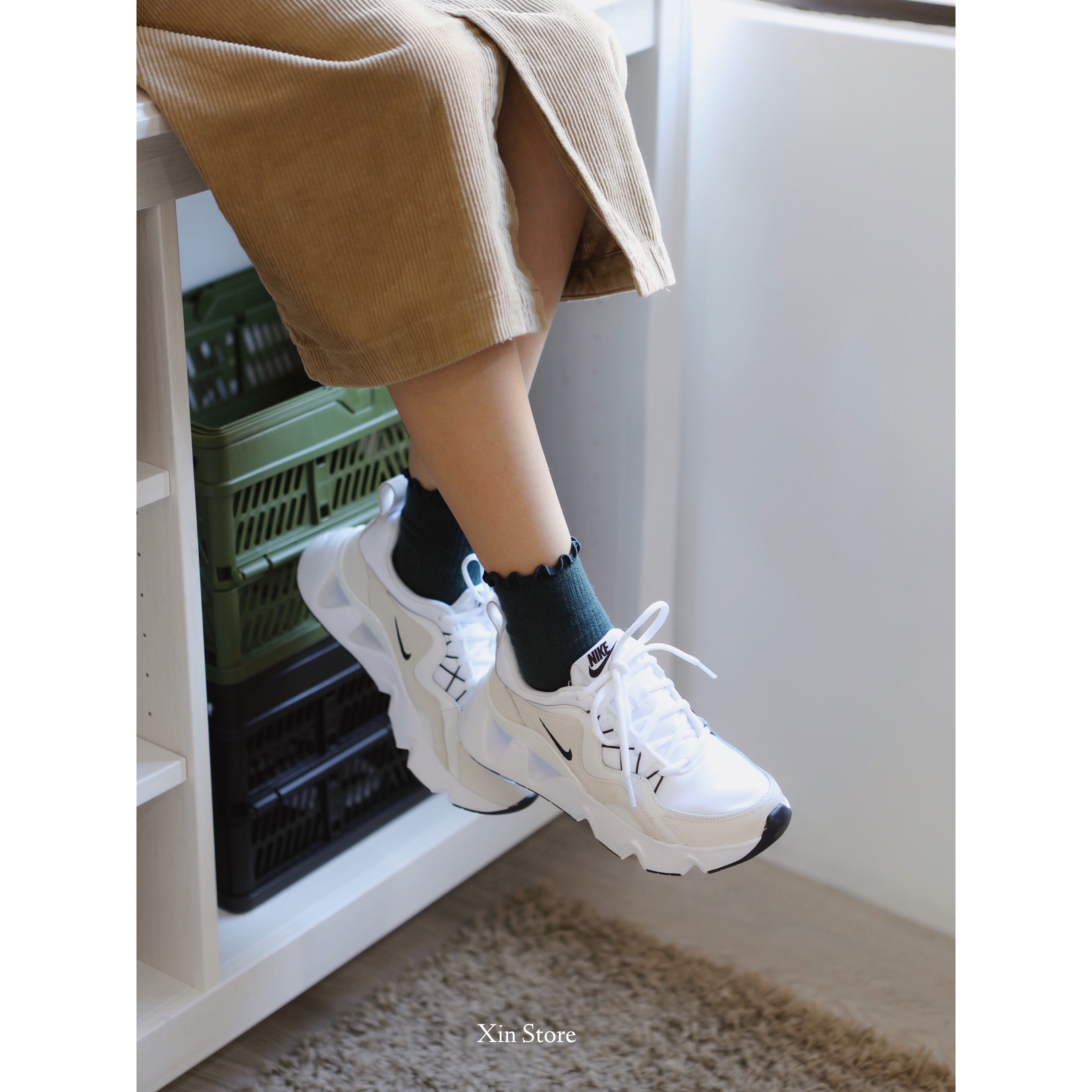 【現貨】Nike W RYZ 365 鏤空 鋸齒 增高 孫芸芸 著用款 米白