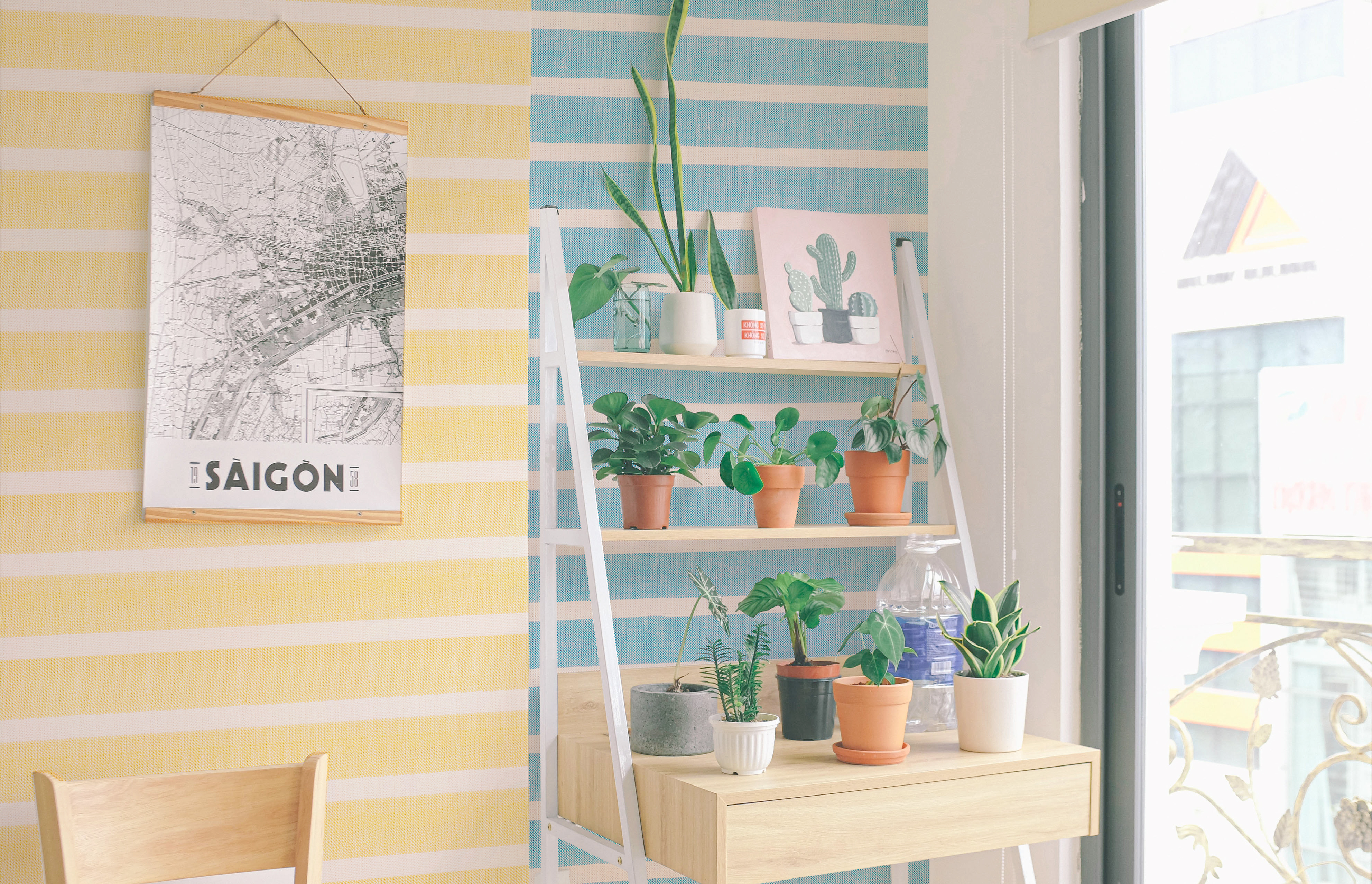 美牆貼貼//撞色棉編織紋(5/10/20片裝)