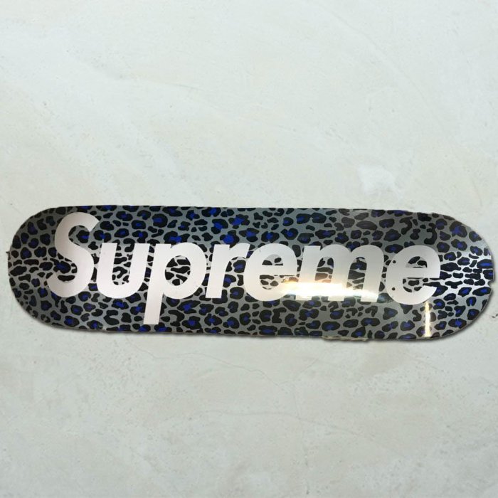 【車庫服飾】SUPREME LEOPARD DECKS  豹紋 藍色 黃色 一組 經典收藏滑板