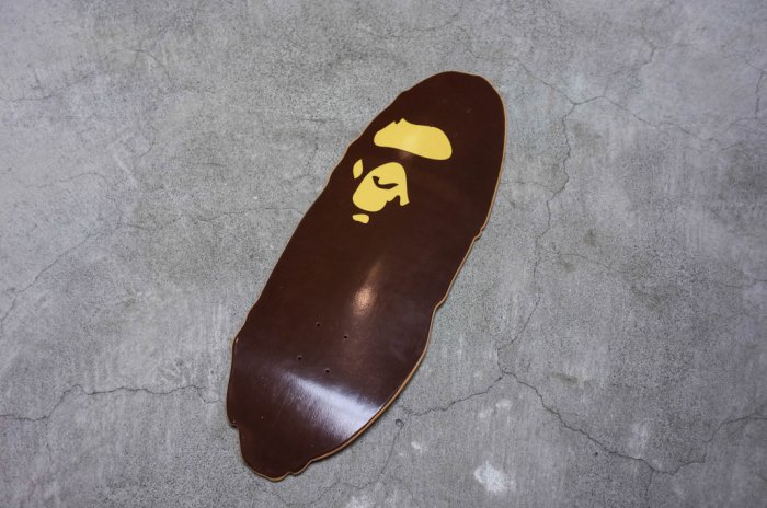 【車庫服飾】  A BATHING APE BAPE HEAD SKATE BOARD 滑板 猿人頭 江川芳文 聯名