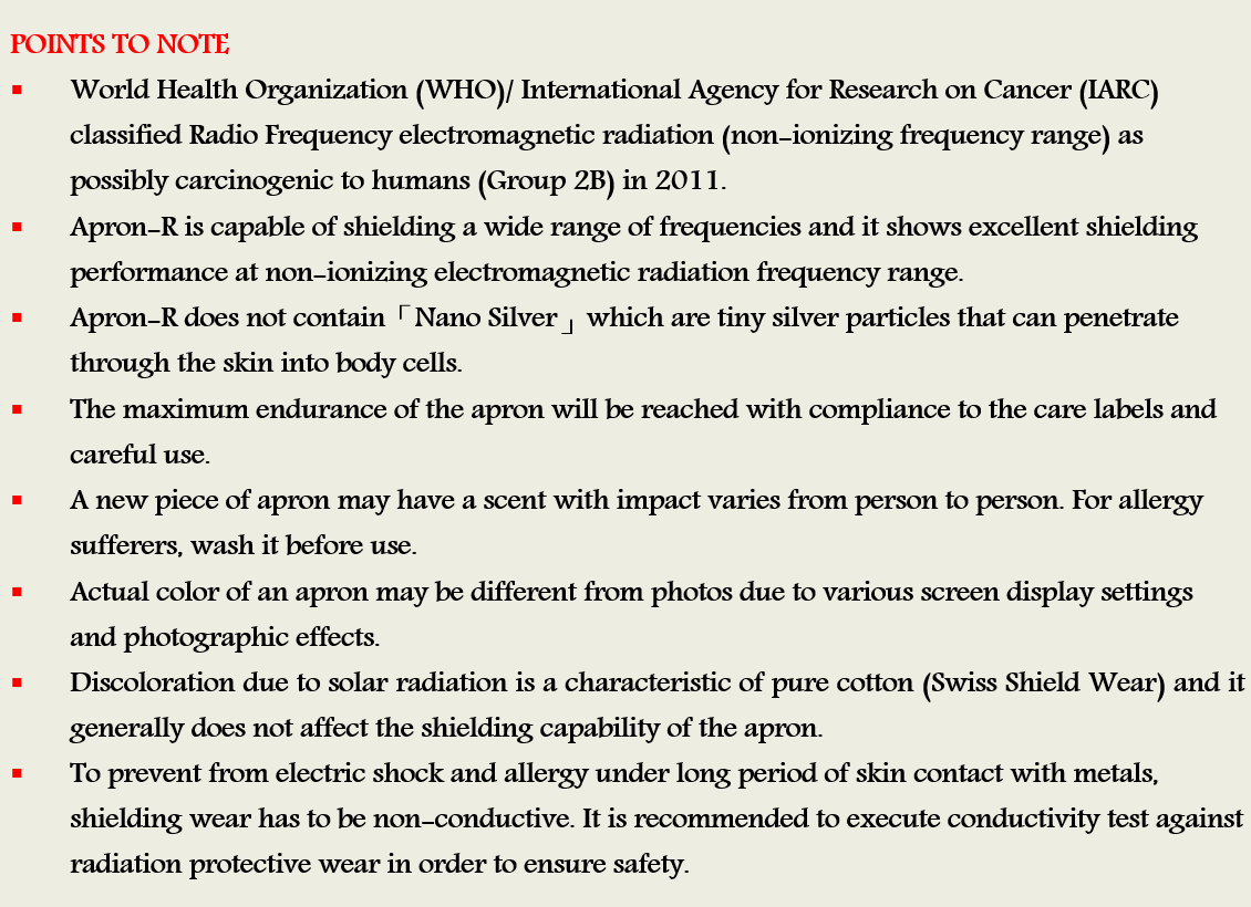 Apron-R Points to Note